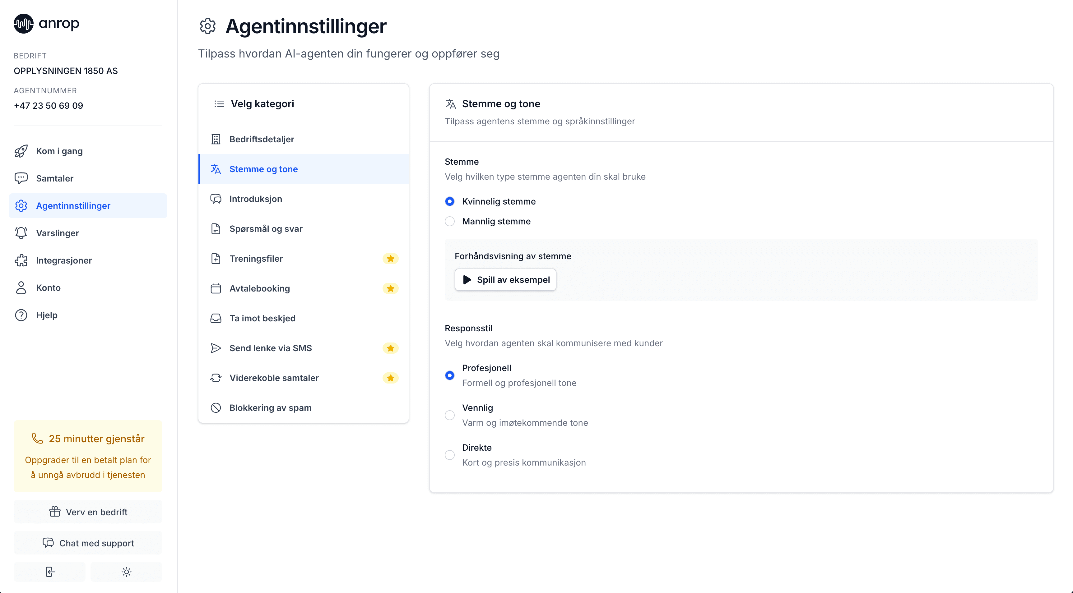 Anrop marketing site — AI phone assistant landing page