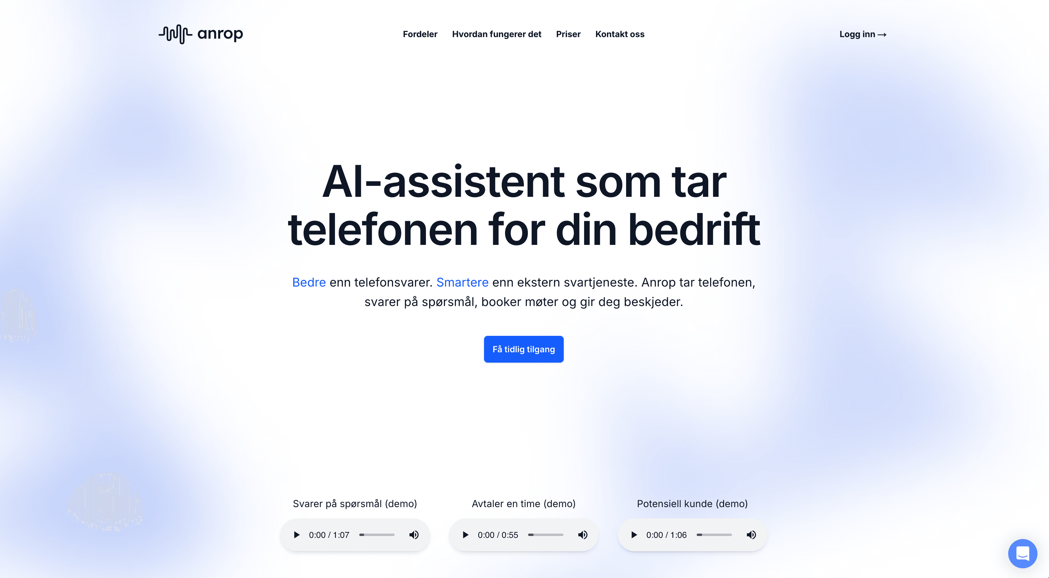 Anrop integrations — add webhook modal